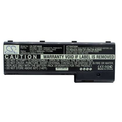 New Premium Notebook/Laptop Battery Replacements CS-TOP100HB