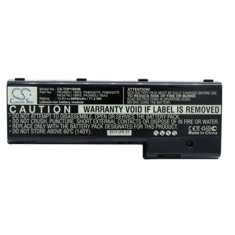 New Premium Notebook/Laptop Battery Replacements CS-TOP100HB