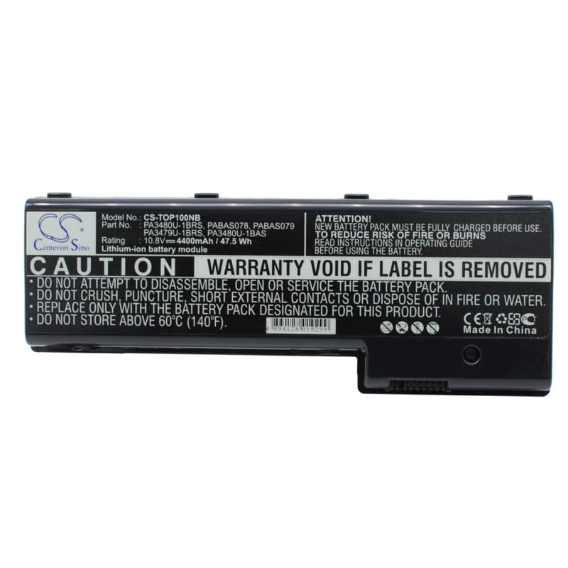New Premium Notebook/Laptop Battery Replacements CS-TOP100NB
