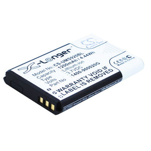 Premium Battery for Unitech Ms920 3.7V, 1200mAh - 4.44Wh