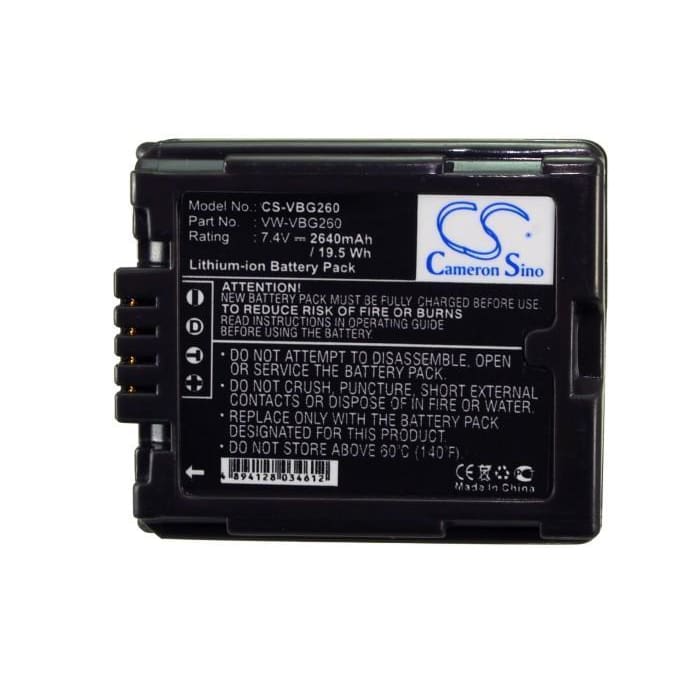 Premium Battery for Panasonic Gs98gk, H288gk, H48, H68gk, 7.4V, 2640mAh - 19.54Wh
