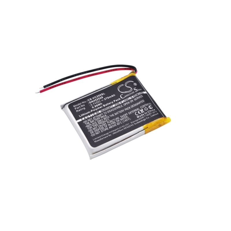 Battery for Voice Caddie VC200, VC200 Voice 3.7V 270mAh