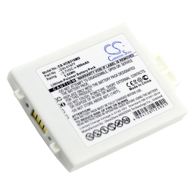 Premium Battery for Vocera, B3000e, B3000n, Communications Badge B3000 3.7V, 950mAh - 3.52Wh