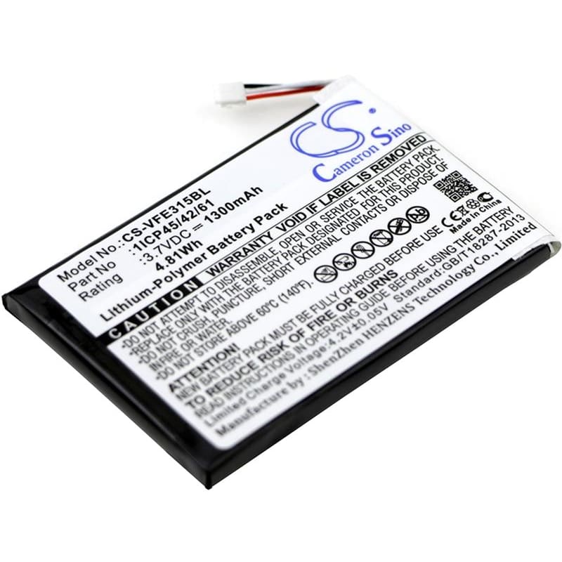 Premium Battery for Verifone, E315, E315m 3.7V, 1300mAh - 4.81Wh