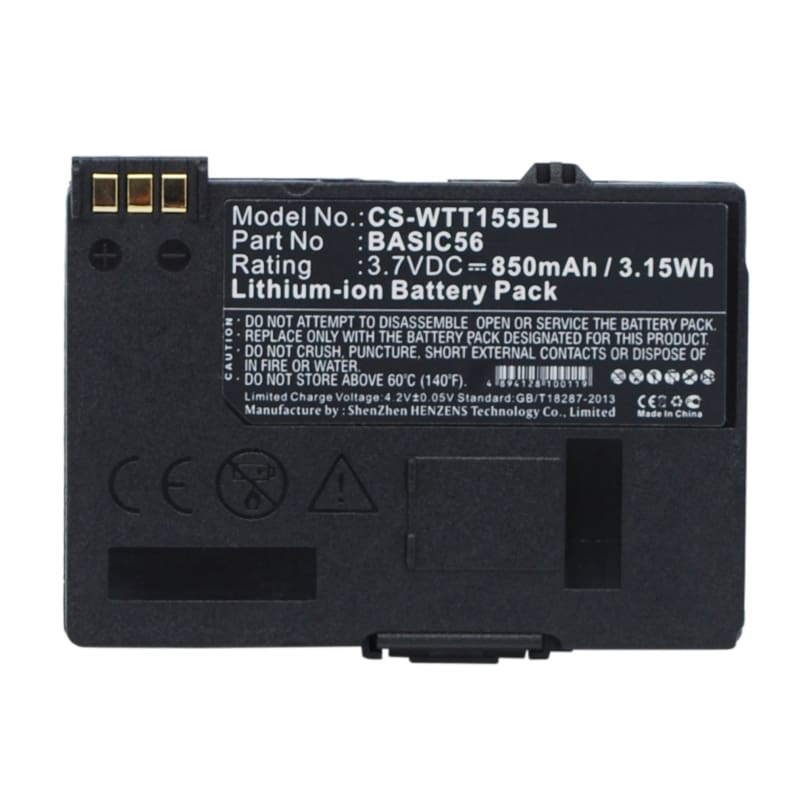 Premium Battery for Way Systems Mtt 1510, Mtt 1556, Mtt 1581 3.7V, 850mAh - 3.15Wh