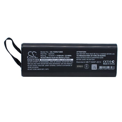 Premium Battery for Yokogawa Otdr Aq7275, Otdr Aq7270, Aq7275 10.8V, 2100mAh - 22.68Wh