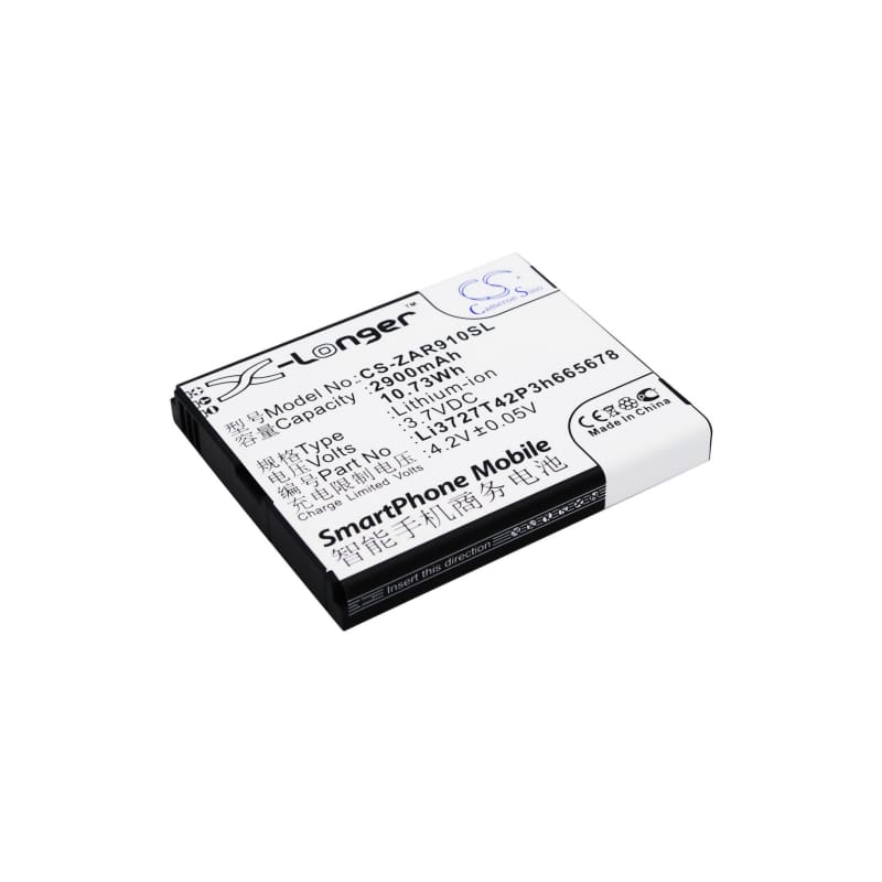 Premium Battery for Zte Ar910, Ar910-a, Ar910-b 3.7V, 2900mAh - 10.73Wh