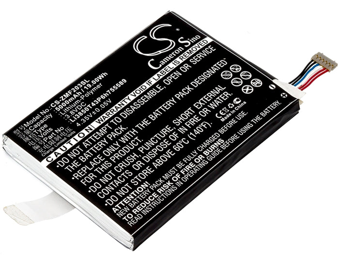 Premium Battery for Softbank, 203z, Gl09p, Zte, 203z, Gl09p 3.8V, 5000mAh - 19.00Wh