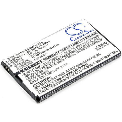 Premium Battery for Zte, 303zt, 305zt, 306zt, Mf975, Mf975s 3.7V, 2500mAh - 9.25Wh