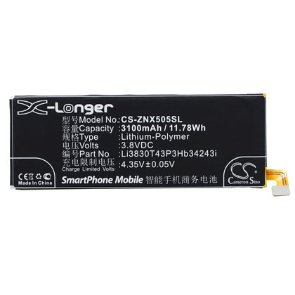 New Premium Mobile/SmartPhone Battery Replacements CS-ZNX505SL