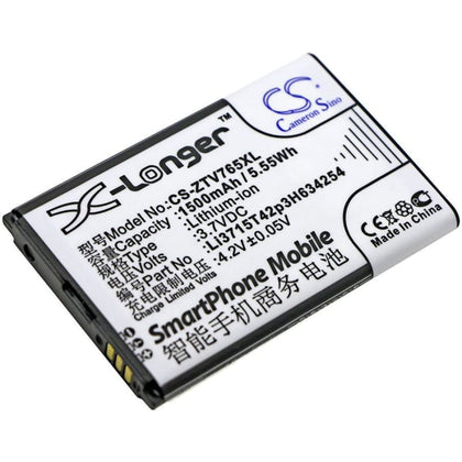 New Premium Mobile/SmartPhone Battery Replacements CS-ZTV765XL