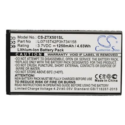New Premium Mobile/SmartPhone Battery Replacements CS-ZTX501SL