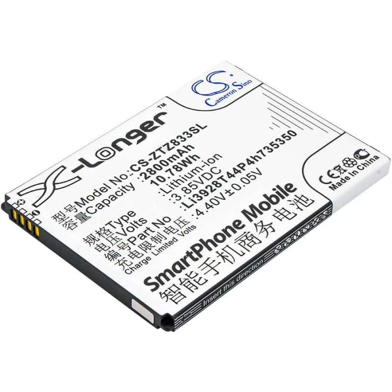 New Premium Mobile/SmartPhone Battery Replacements CS-ZTZ833SL