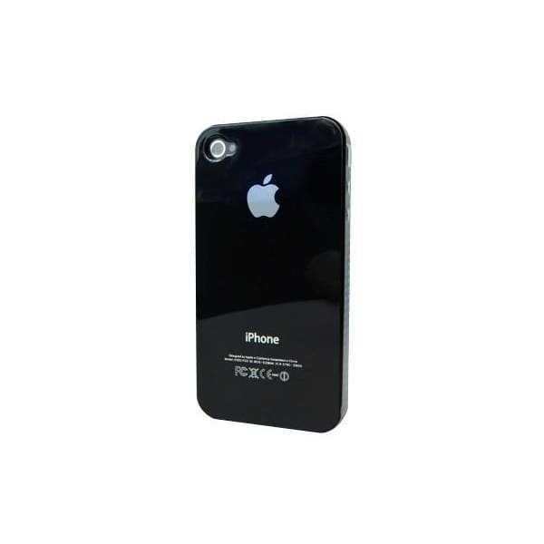 Black Snap-on Hard Back Cover case for iPhone 4 4G