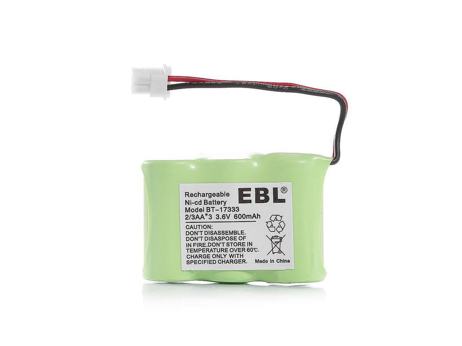 Battery for V-Tech, Bt17333, Bt27333, Bt-17333, Bt-27333, 3.6V, 600mAh - 2.16Wh