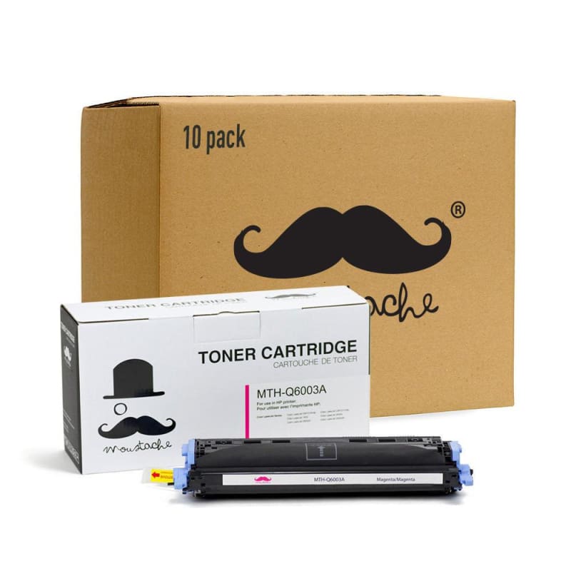 Remanufactured HP 124A Q6003A Magenta Toner Cartridge - Moustache®