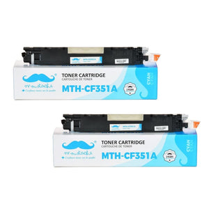 Compatible HP 130A CF351A Cyan Toner Cartridge - Moustache®