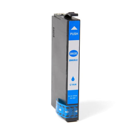 Remanufactured Epson T802XL T802XL220-S Cyan Ink Cartridge High Yield