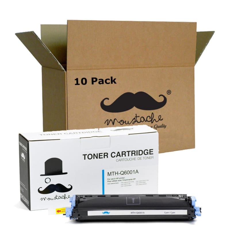 Remanufactured HP 124A Q6001A Cyan Toner Cartridge - Moustache®
