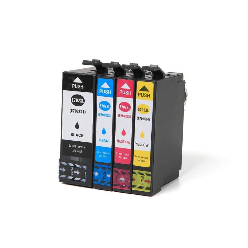 Remanufactured Epson T702XL Ink Cartridge High Yield Combo BK/C/M/Y