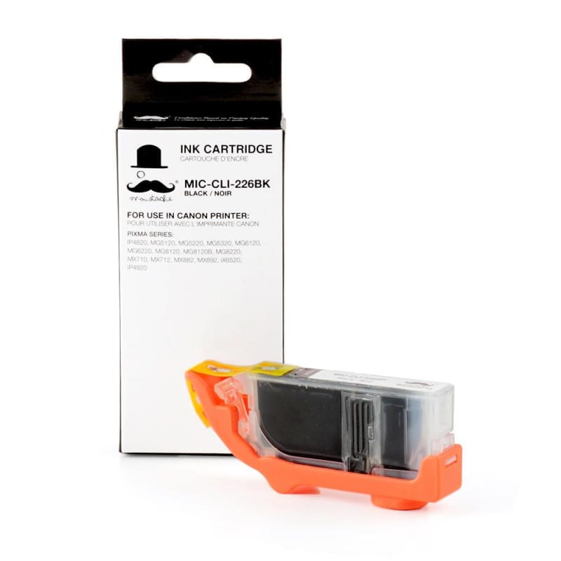 Compatible Canon CLI-226BK 4546B001AA Black Ink Cartridge - Moustache®