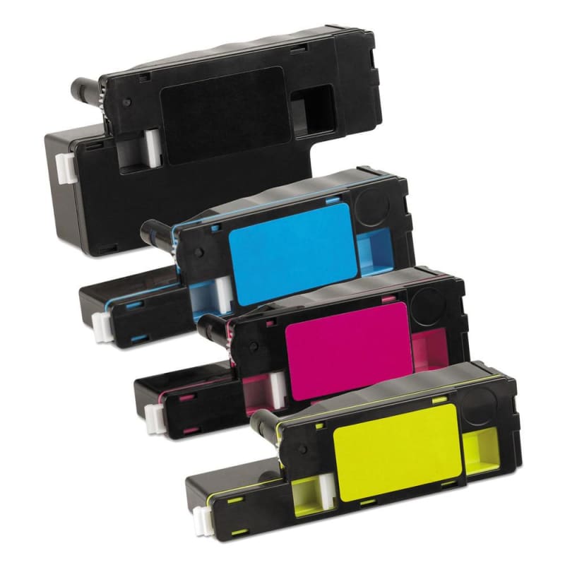 Compatible Dell 331-077x Toner Cartridge Combo High Yield BK/C/M/Y - Economical Box