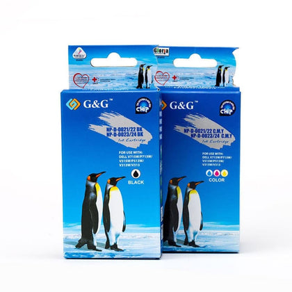 Compatible Dell 24 Black and Color Ink Cartridge Combo High Yield - G&G™