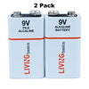 9V 2pcs/card alkaline Battery single blister card - LIVINGbasics™