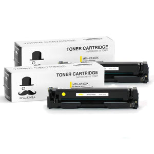 Compatible HP 201X CF402X Yellow Toner Cartridge High Yield - Moustache®