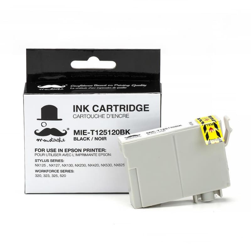 Compatible Epson T125120 Black Ink Cartridge - Moustache®