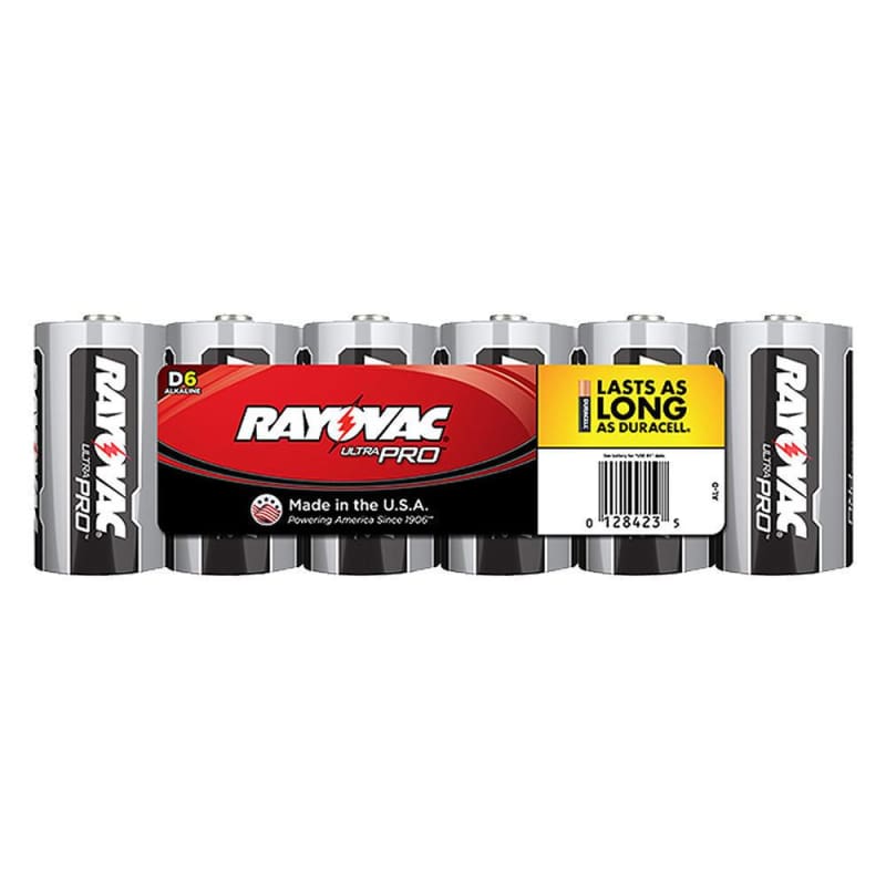 Rayovac D Industrial Alkaline Batteries, 6-Pack