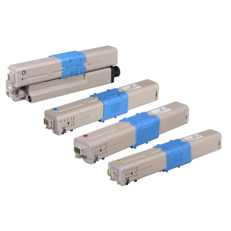 Compatible Okidata 46508704 46508703 46508702 46508701 Toner Cartridge Combo BK/C/M/Y