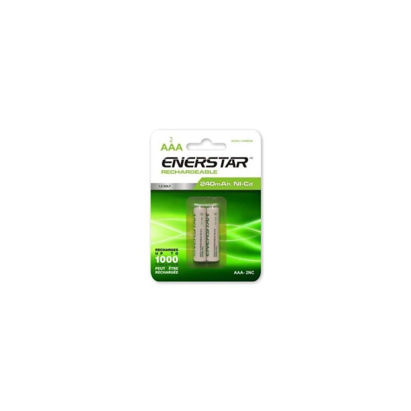 Enerstar AAA Rechargeable NI-CD Batteries 2/PACK