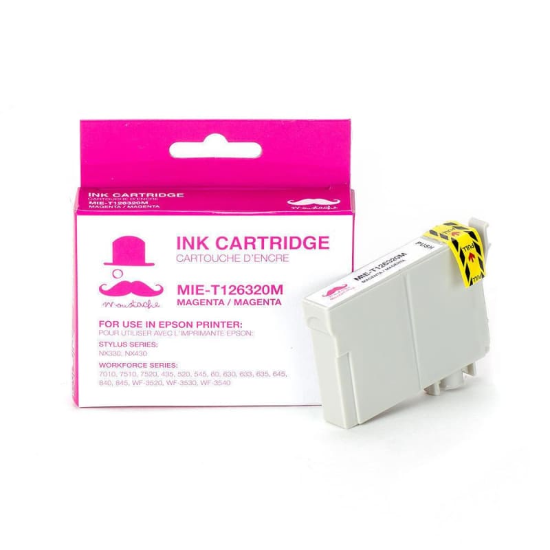 Compatible Epson T126320 T1263 Magenta Cartridge High Yield - Moustache®