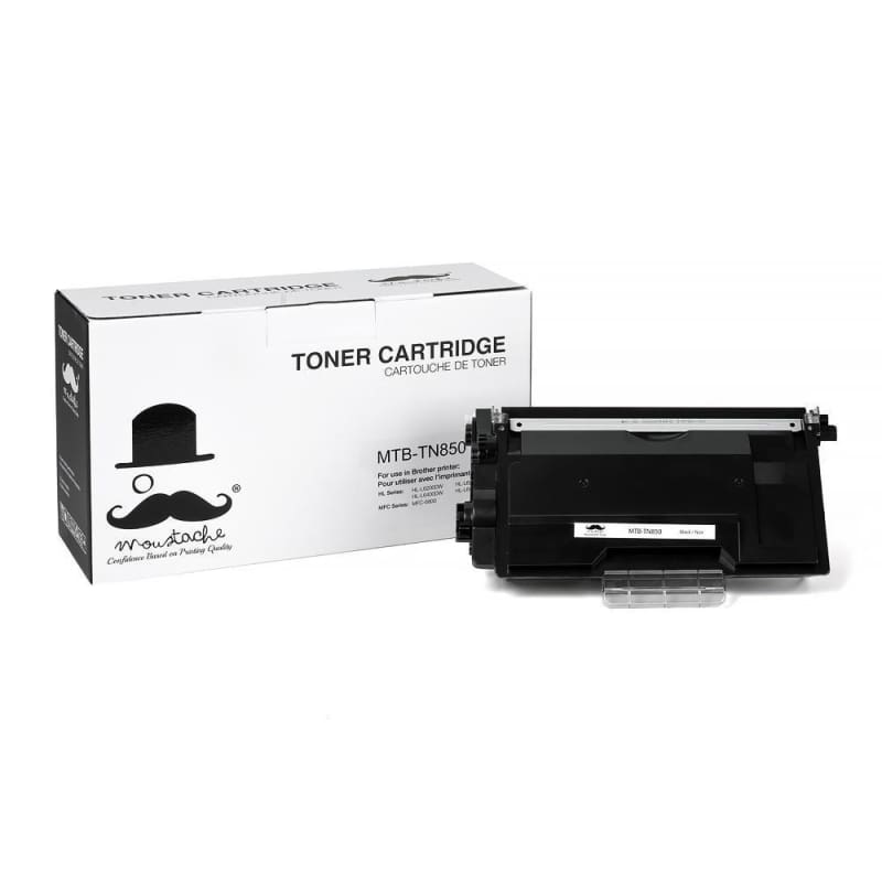 Compatible Brother TN-850 Black Toner Cartridge High Yield Version of TN820 - Moustache®