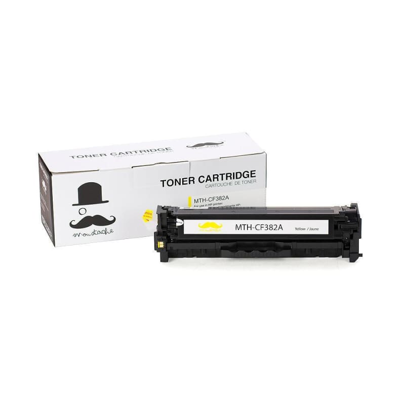 Compatible HP 312A CF382A Yellow Toner Cartridge - Moustache®