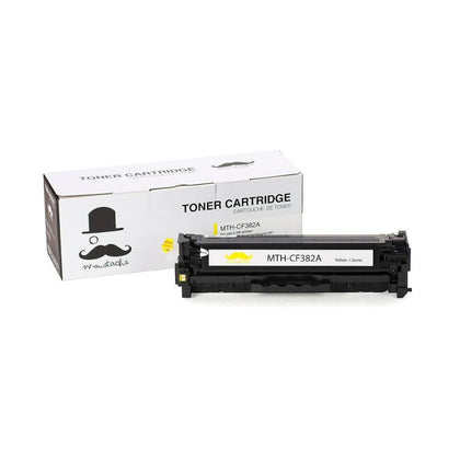 Compatible HP 312A CF382A Yellow Toner Cartridge - Moustache®