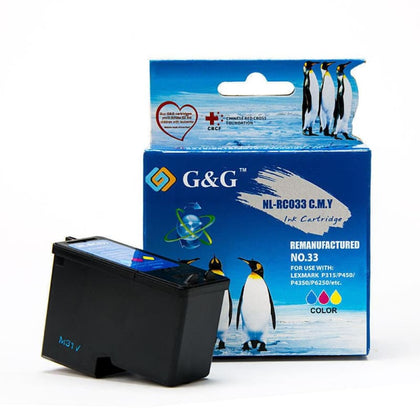 Remanufactured Lexmark 33 18C0033 Color Ink Cartridge - G&G™