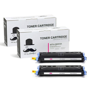 Remanufactured HP 124A Q6003A Magenta Toner Cartridge - Moustache®