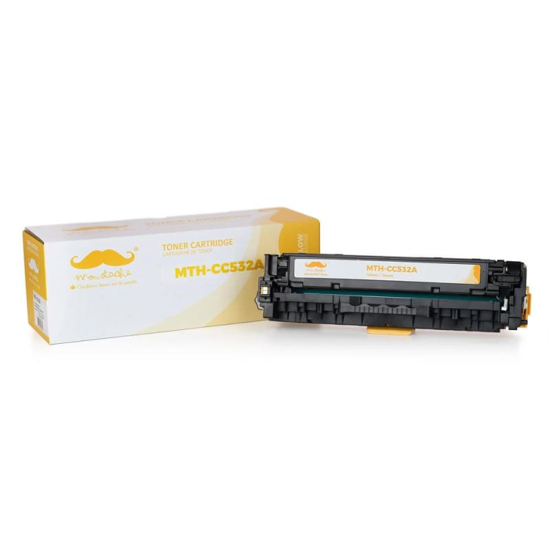 Compatible HP 304A CC532A Yellow Toner Cartridge - Moustache®