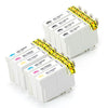 Compatible Epson T069120 T069220 T069320 T069420 Ink Cartridge Combo - 10/Pack - Moustache®