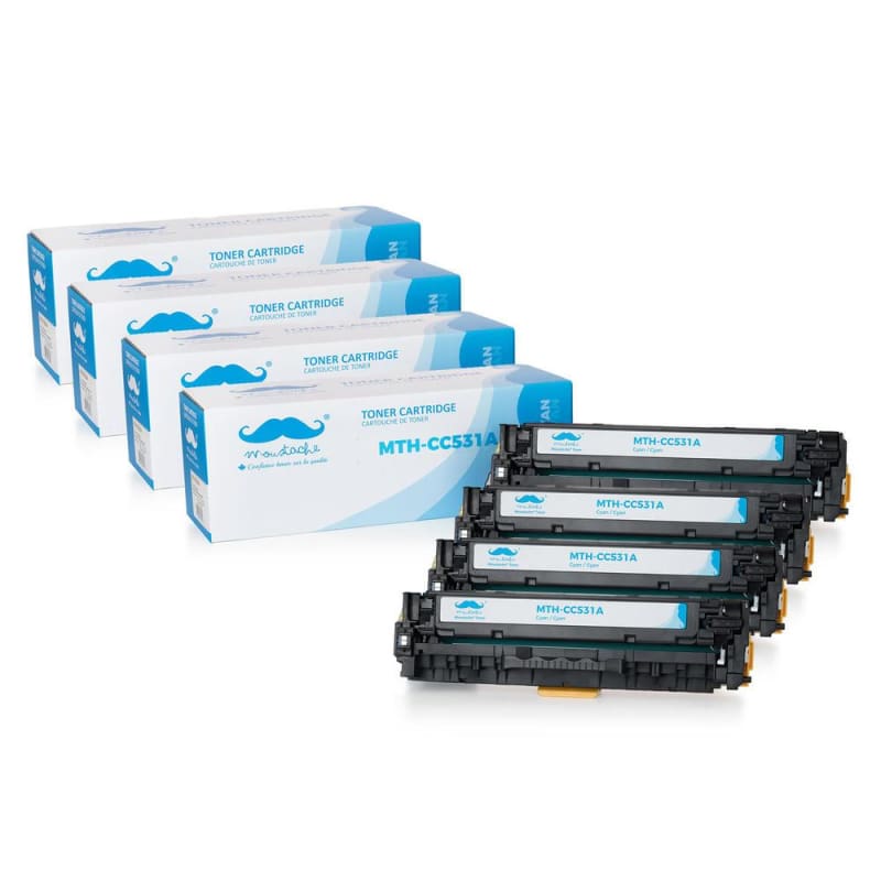 Compatible HP 304A CC531A Cyan Toner Cartridge - Moustache®