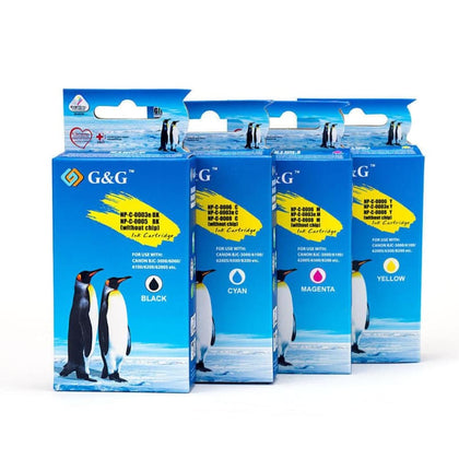 Compatible Canon BCI-3e BCI-6 Ink Cartridge Combo BK/C/M/Y - G&G™