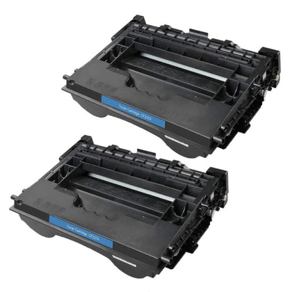 Compatible HP 37A CF237A Black Toner Cartridge - Economical Box - 2/Pack