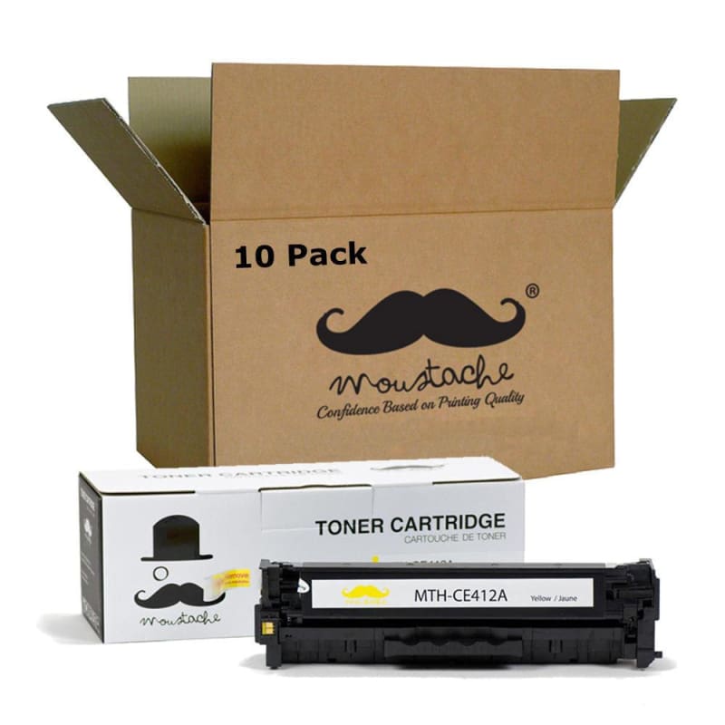Compatible HP 305A CE412A Yellow Toner Cartridge - Moustache®