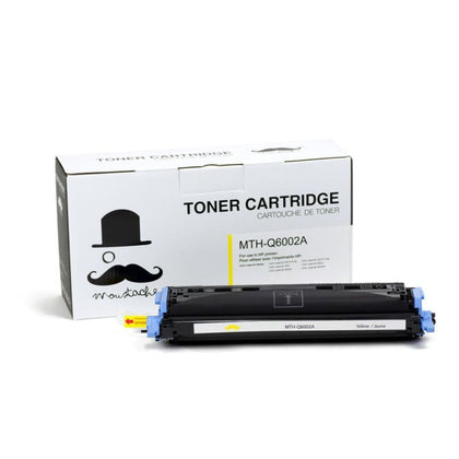 Remanufactured HP 124A Q6002A Yellow Toner Cartridge - Moustache®