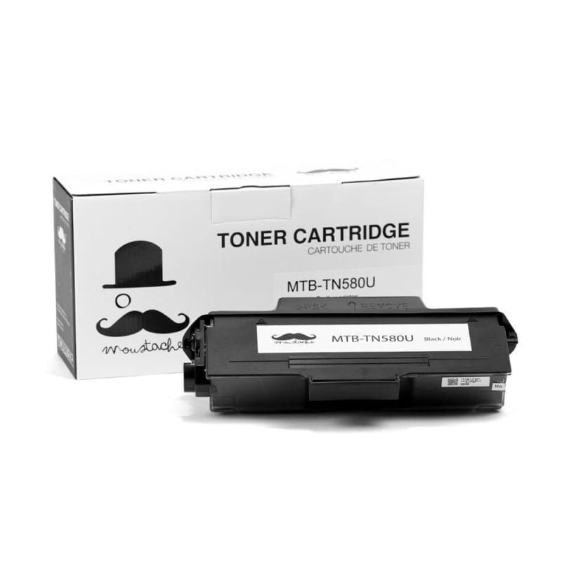 Compatible Brother TN-580 Black Toner Cartridge High Yield - Moustache®