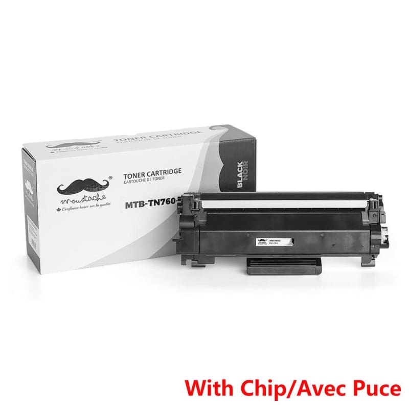 Compatible Brother TN-760 Black Toner Cartridge High Yield - Moustache®