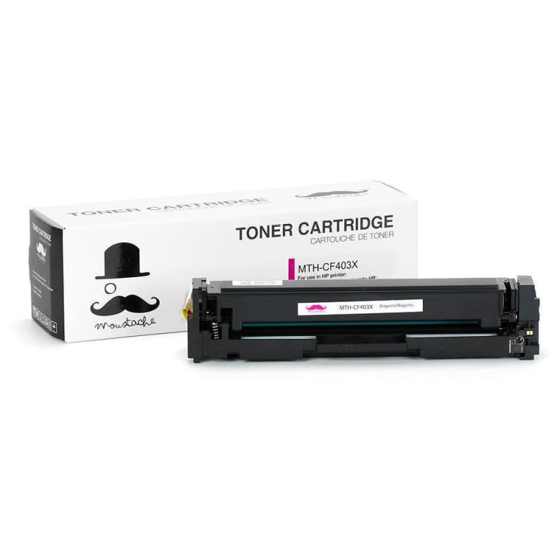 Compatible HP 201X CF403X Magenta Toner Cartridge High Yield - Moustache®