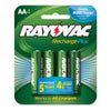 Rayovac AA Rechargeable NiMH Batteries, 4-Pack